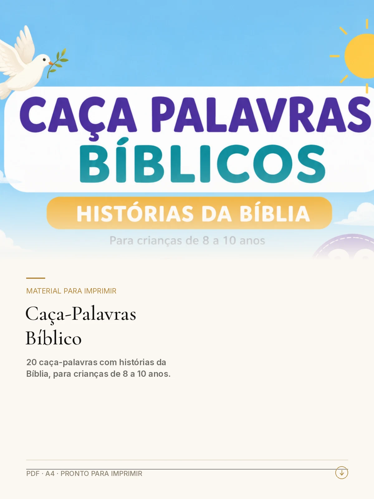 Capa — Caça-Palavras Bíblico